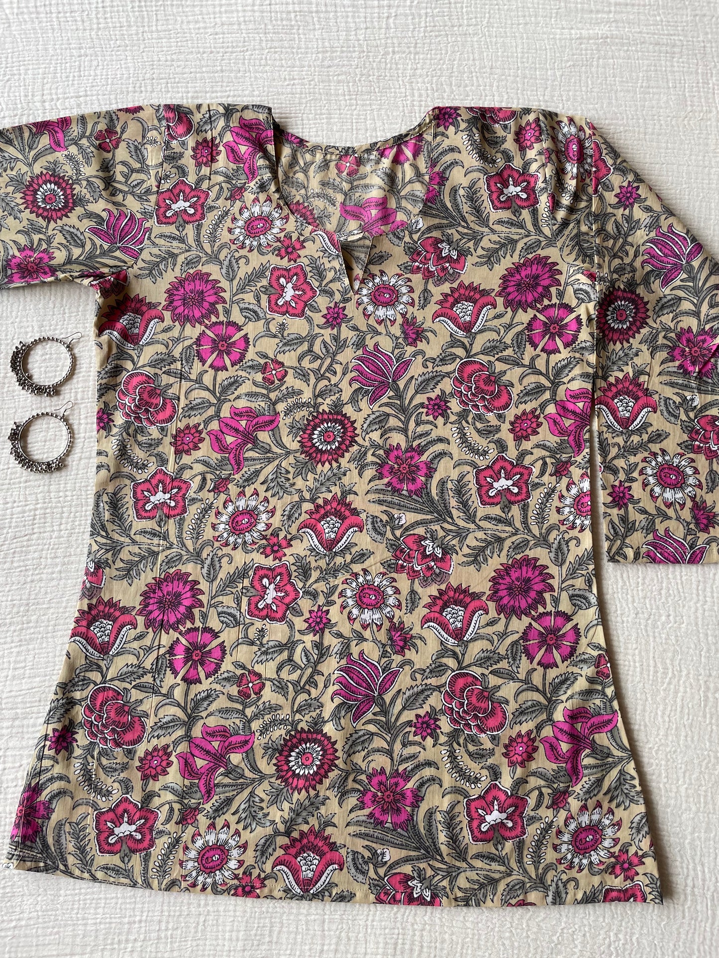 Cotton HandBlock Print Short kurti
