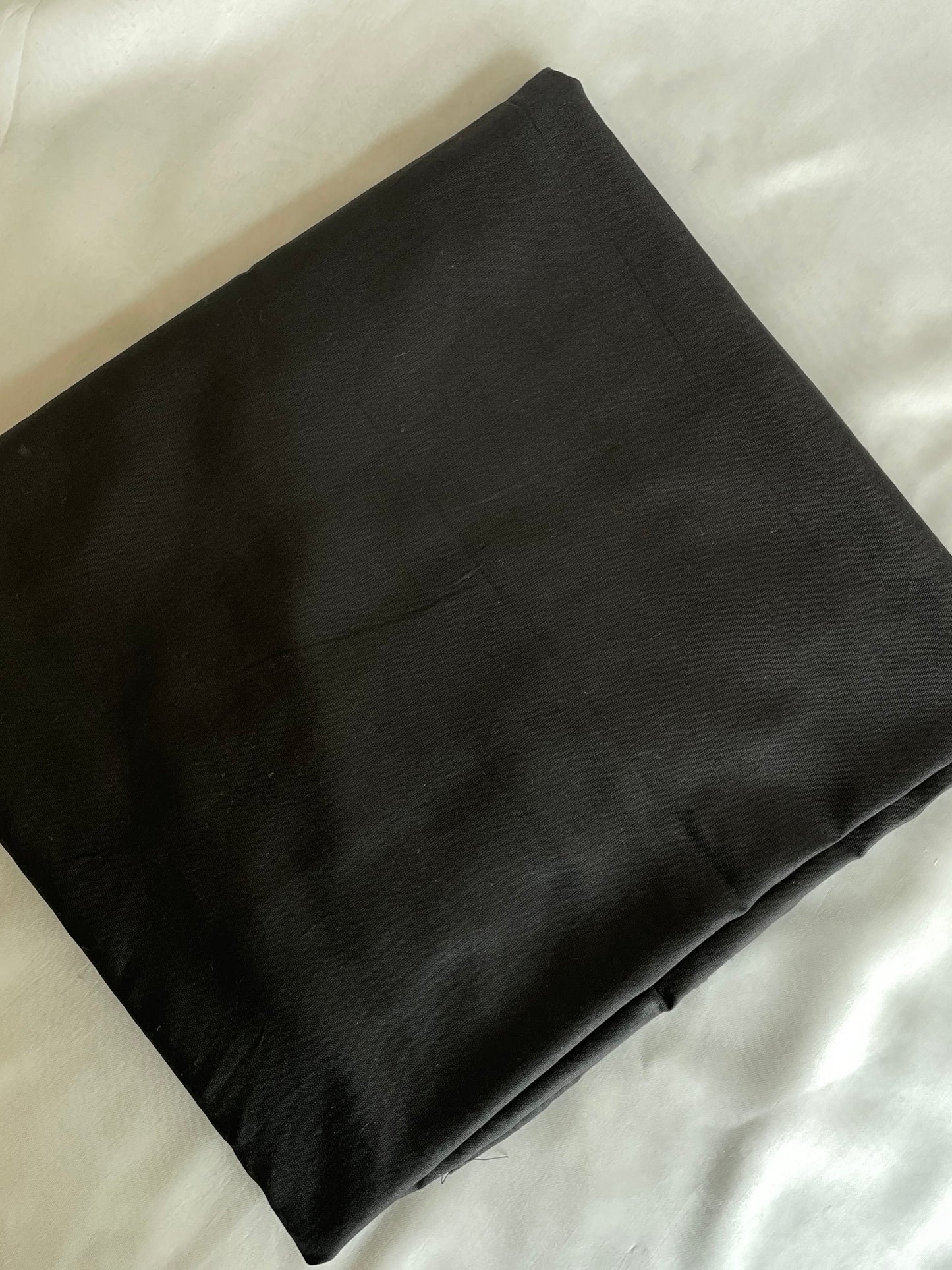 Black Unstitched Machine Embroidered suit set with Designer Dupatta