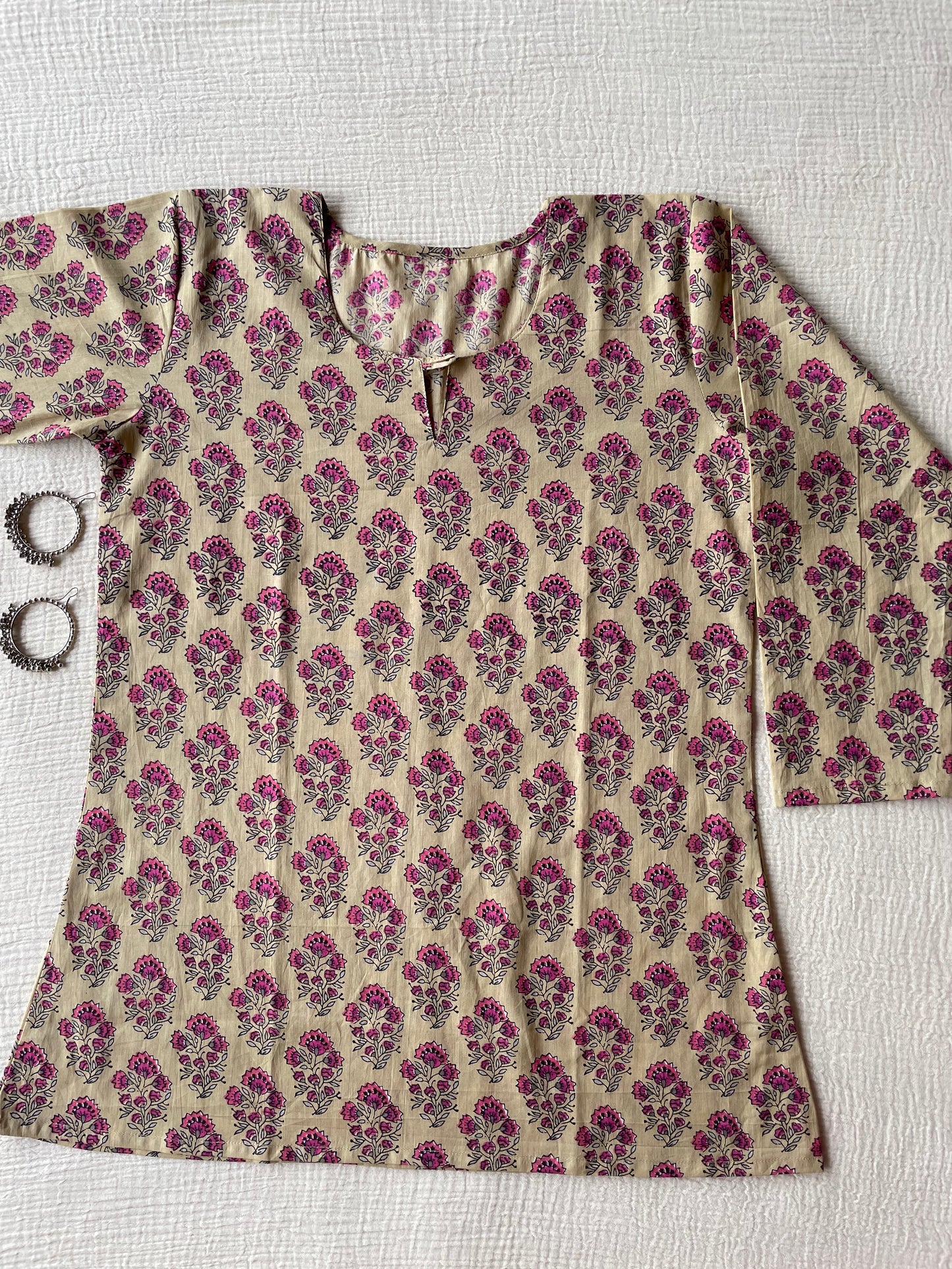 Cotton HandBlock Print Short kurti