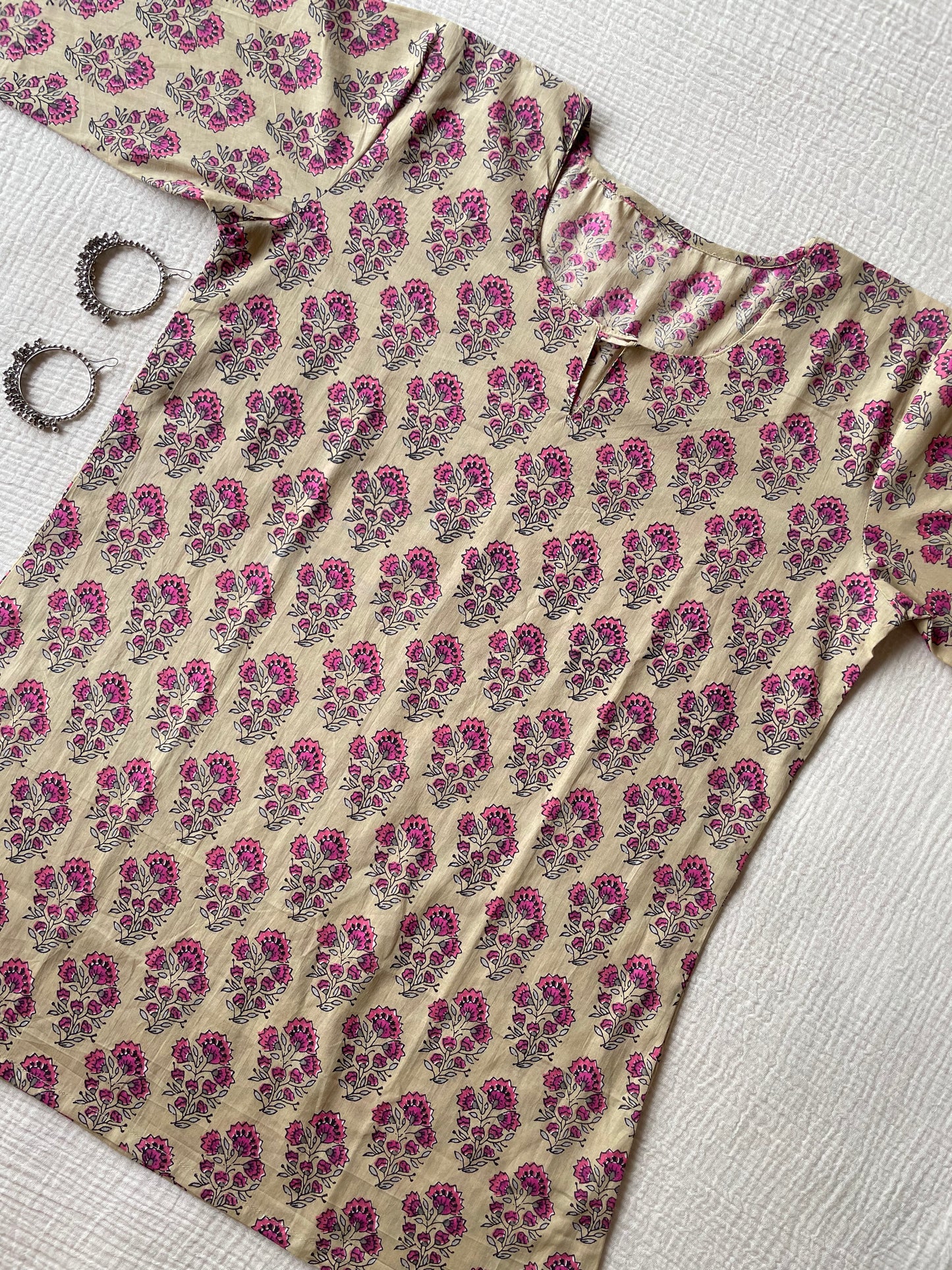 Cotton HandBlock Print Short kurti