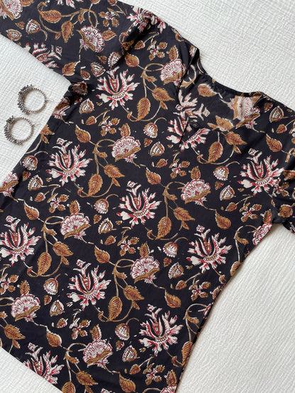 Cotton HandBlock print short kurti