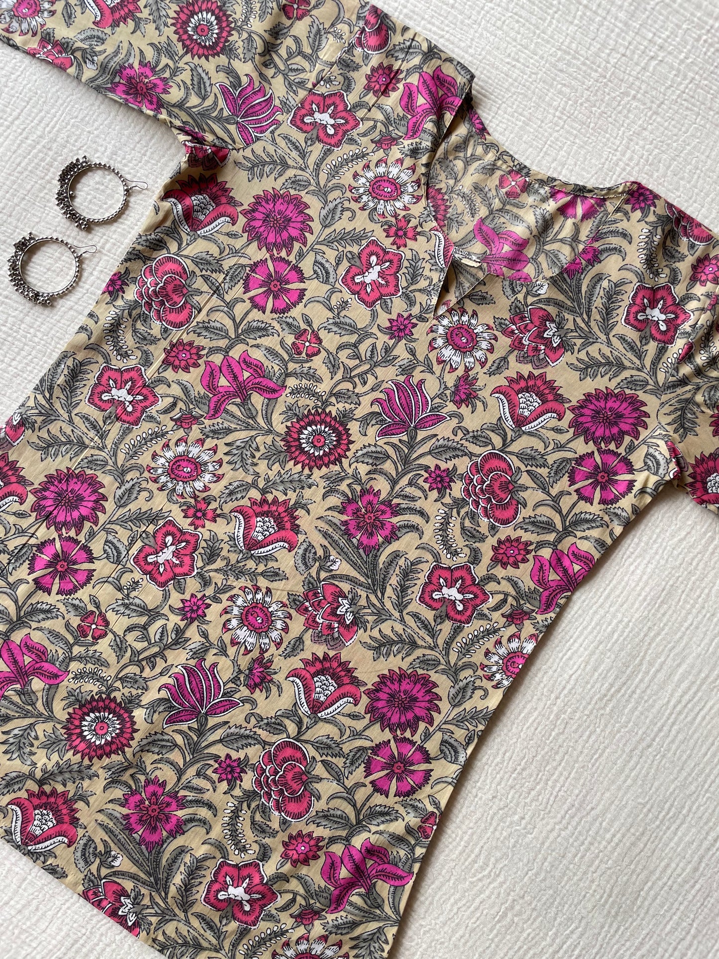 Cotton HandBlock Print Short kurti