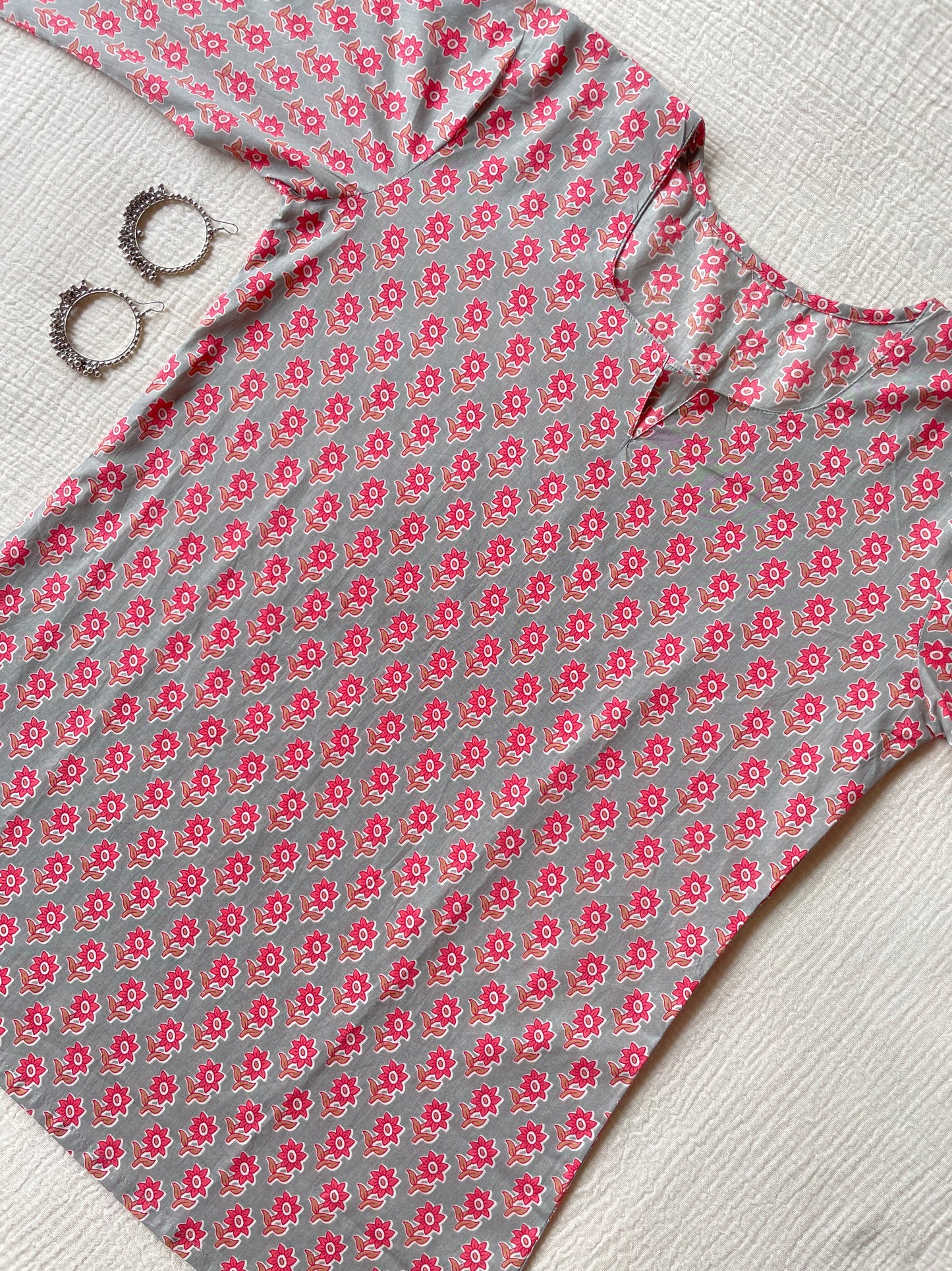 Cotton HandBlock Print Short Kurti