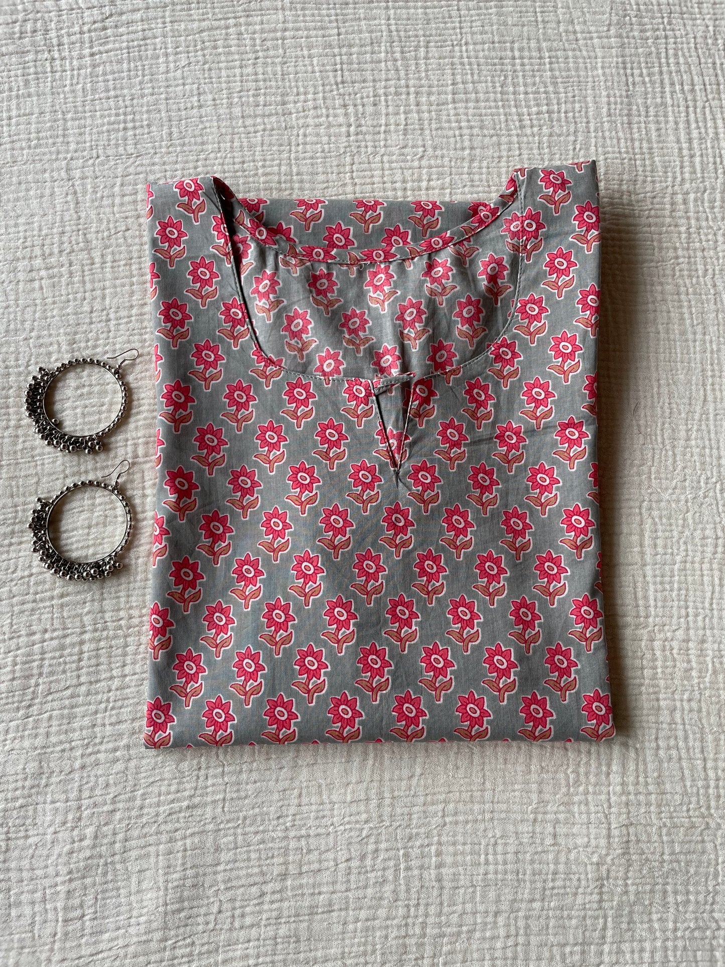 Cotton HandBlock Print Short Kurti