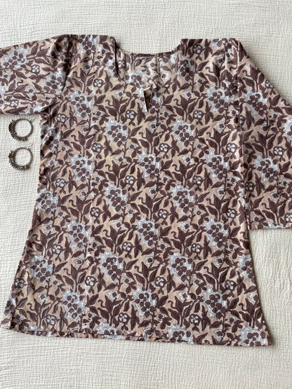 Cotton HandBlock Print Short kurti