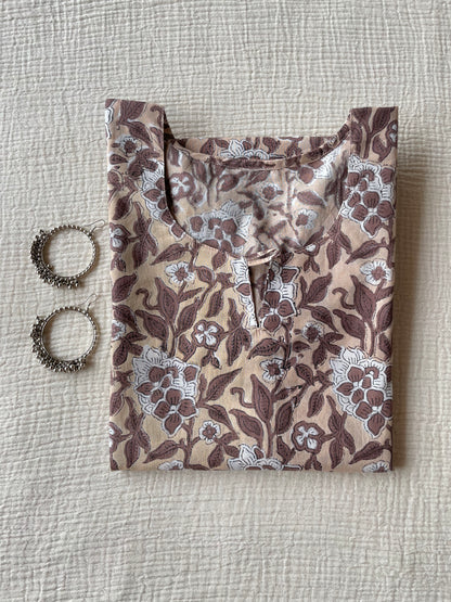 Cotton HandBlock Print Short kurti