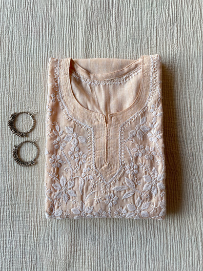 Cotton Chikankari Kurta ( Cream)