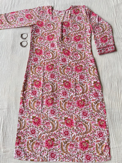 Cotton HandBlock Print kurta