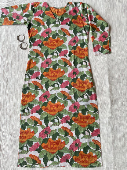 Cotton HandBlock Print Kurta