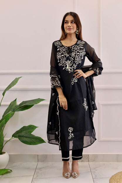 Black Knot work suit set ( Black) - Set of 3