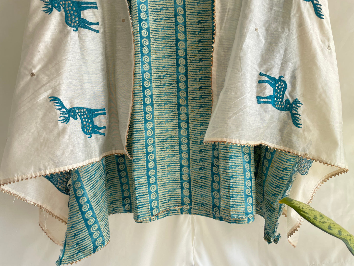 Jaam Cotton Unstitched suit set with Beautiful Embroidered Dupatta