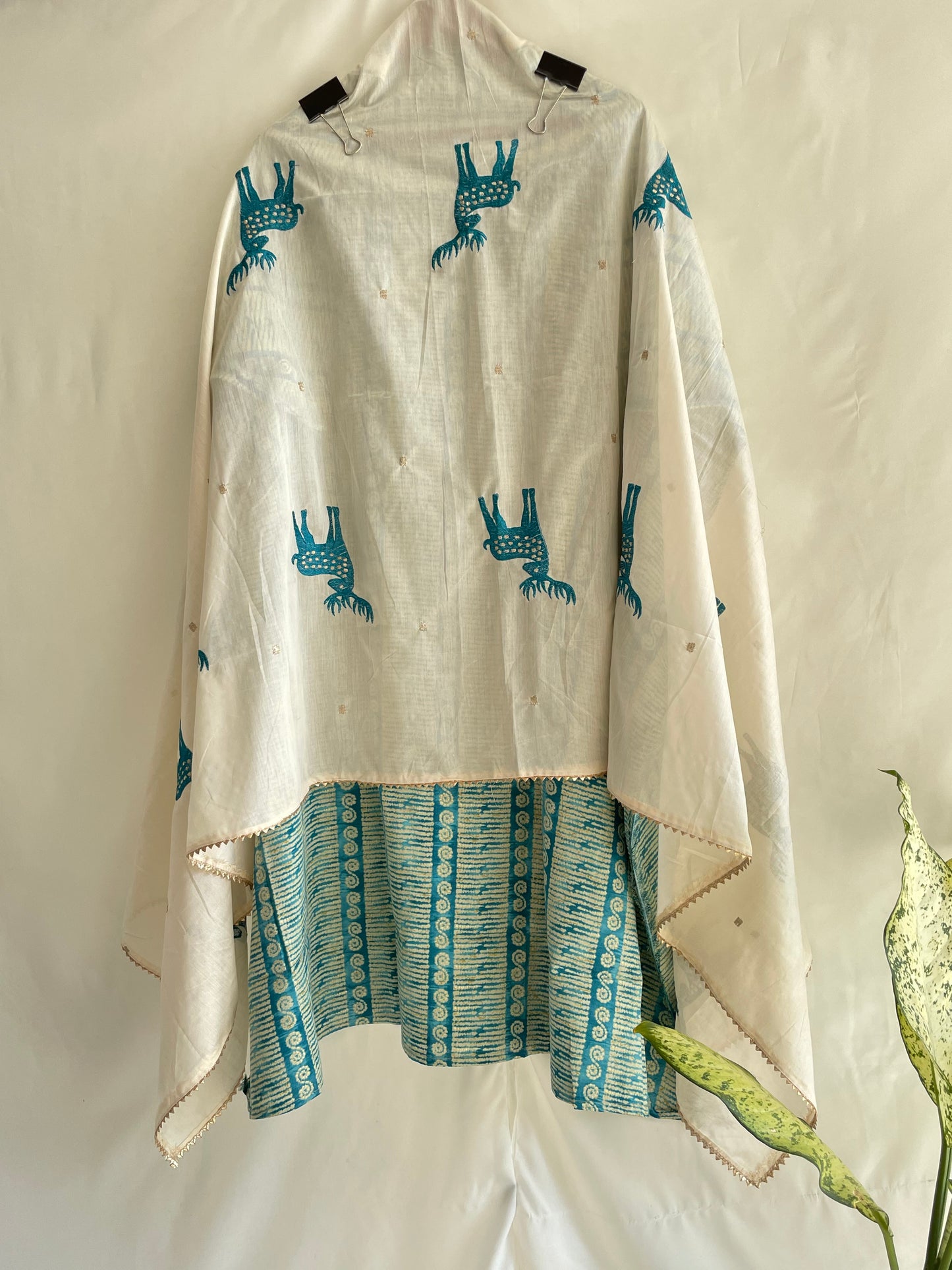 Jaam Cotton Unstitched suit set with Beautiful Embroidered Dupatta